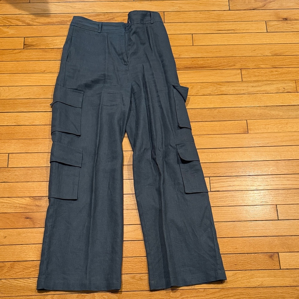 Reformation Charcoal Cargo Pants